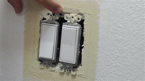 drywall patch over electrical box|drywall repair around outlet.